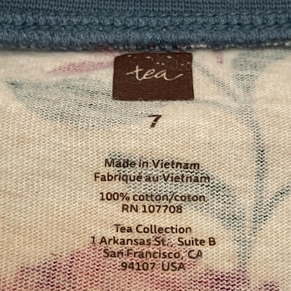 Floral Print V-Neck Dress - Cream and Red - Picture 6 of 8